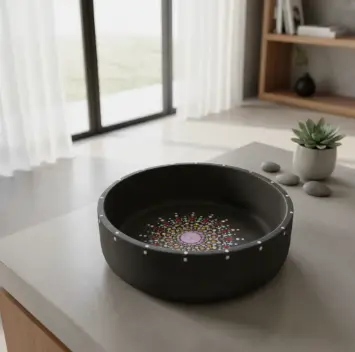 Cuenco de Cemento Decorado