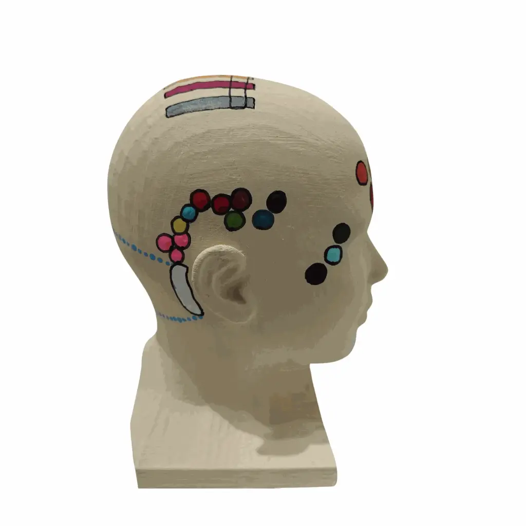 Cabeza con puntos de Barras de Acceso a la Consciencia